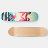 Surfen mit Palmen Skateboard (Horizontal)