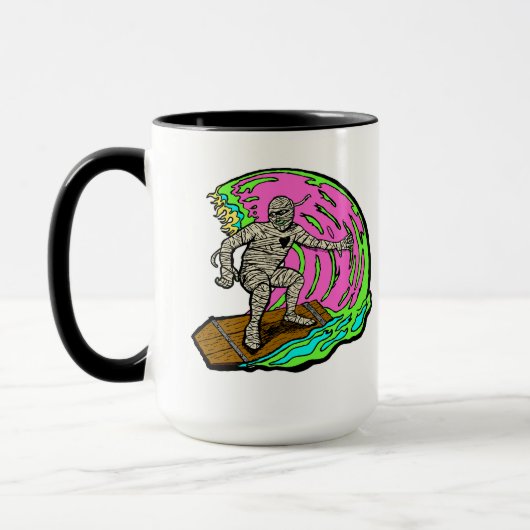 Surfen Mummy-Tasse Tasse (Links)