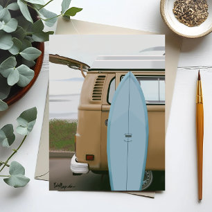 Surfen nach oben Volkswagen Beach Painted Card S