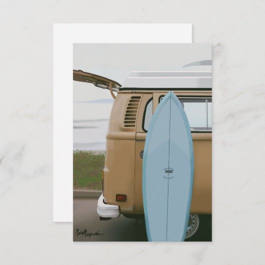Surfen nach oben | Volkswagen Beach Painted Card S (Vorne/Hinten)