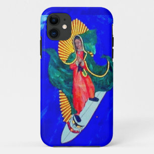 Surfen Nonne auf blauem iPhone-Gehäuse Case-Mate iPhone Hülle