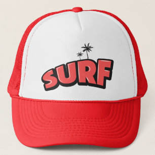 Surfen, nur surfen. rot truckerkappe