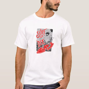 Surfen oder Die Goth-Satanic-Gothic-Tarot-Okkultis T-Shirt
