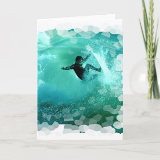 Surfen ohne Grußkarte Karte