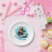 Surfen Otter 841 Otter My Way Typ Kalifornien Pappteller (Party)