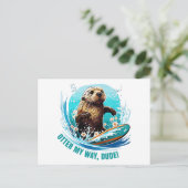 Surfen Otter 841 Otter My Way Typ Kalifornien Postkarte (Stehend Vorderseite)