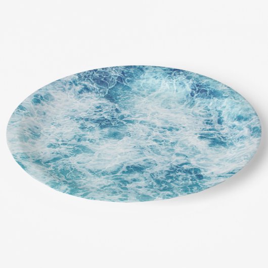 Surfen Pappteller (Schrägansicht)