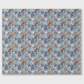 Surfen Patchwork: Grunge Vintage-Muster Geschenkpapier (Flach)