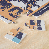 Surfen Patchwork: Grunge Vintage-Muster Puzzle (Seite)