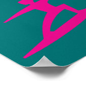 Surfen Pop Kunst Poster (Ecke)