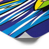 Surfen Pop Kunst Poster (Ecke)
