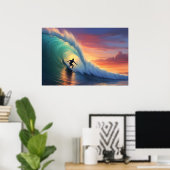 Surfen Poster (Heimbüro)