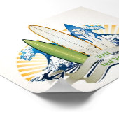 Surfen Poster (Ecke)