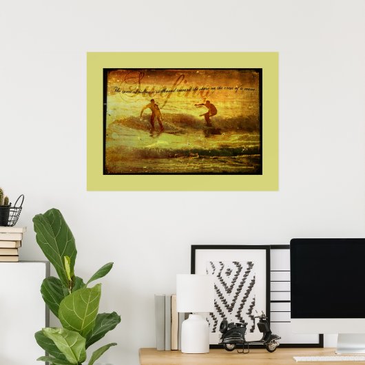 Surfen Poster (Heimbüro)