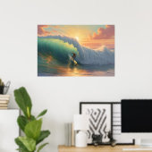 Surfen Poster (Heimbüro)