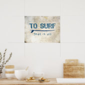 Surfen Poster (Küche)