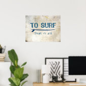 Surfen Poster (Heimbüro)