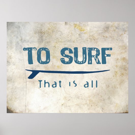 Surfen Poster (Vorne)