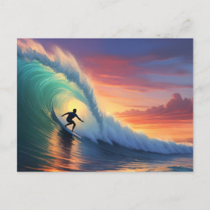 Surfen Postkarte