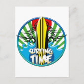 Surfen Postkarte (Vorderseite)