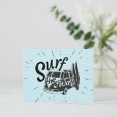 Surfen Postkarte (Stehend Vorderseite)