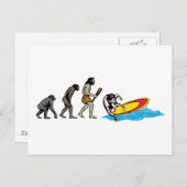 Surfen Postkarte (Vorne/Hinten)