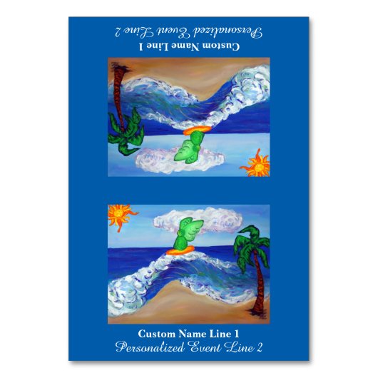 Surfen Raphael Angel Custom Table Zent Tischnummer (Vorderseite)