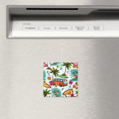 Surfen/Retro Van Magnet (In Situ (Geschirrspüler))