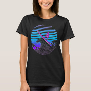 Surfen Retro Vaporwave Surfboard Waves Ocean Su T-Shirt