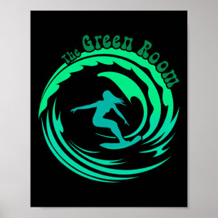 Surfen Rrel Welle Tubing Westküste Socal Norcal S Poster