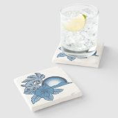 Surfen Safari Hawaiian Island Tiki Bar Untersetzer (Seitenansicht)