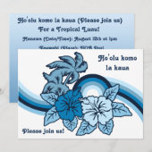 Surfen Safari Luau & GRILLEN Einladungen (Vorne/Hinten)