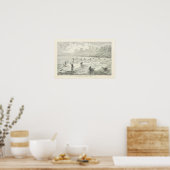 Surfen, Sandwich-Inseln Poster (Küche)