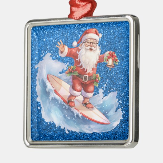 Surfen Santa Ornament (Links)