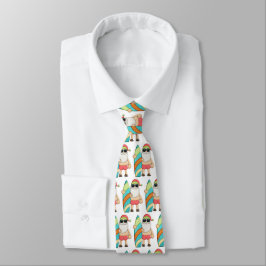 Surfen Santa Tropical Christmas Neck Tie Krawatte