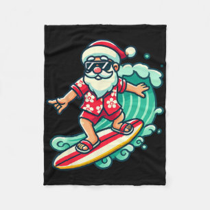 Surfen Santa Tropischer Weihnachtsurlaub Xmas In  Fleecedecke