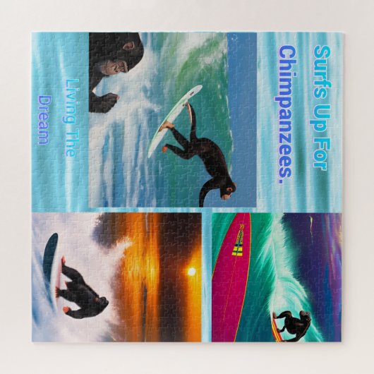 Surfen Schimpansen, Jigsaw Puzzle (Horizontal)
