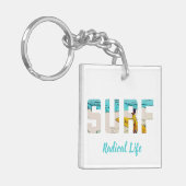 Surfen Schlüsselanhänger (Vorderseite links)