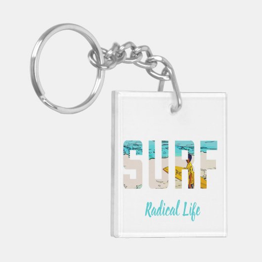 Surfen Schlüsselanhänger (Vorderseite links)