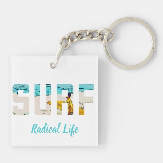 Surfen Schlüsselanhänger (Rückseite)