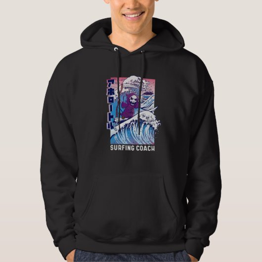 Surfen Schnitter  Lustiges Surfer-Design Hoodie (Vorderseite)