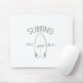 Surfen seit den 70er Jahren Mousepad (Mit Mouse)
