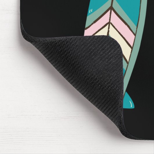 Surfen Sie auf dem eigenen Wellenreitbrett Mousepad (Ecke)