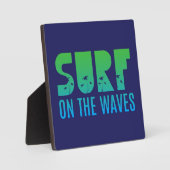 Surfen Sie auf dem Waves Poster Fotoplatte (Vorderseite)