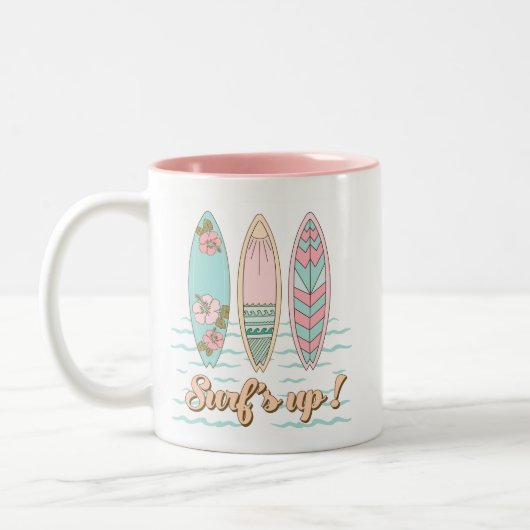 Surfen Sie auf Surfbrett Beach Tasse (Links)