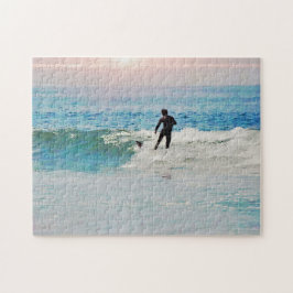 Surfen Sie auf Wave am Beach Sunset Puzzle