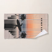 Surfen Sie bei Sonnenuntergang in den Strand | Sur Handtuch (Handtuch)