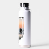 Surfen Sie bei Sonnenuntergang in den Strand Trinkflasche (Links)