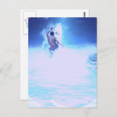 Surfen Sie Big Waves Postkarte (Vorne/Hinten)