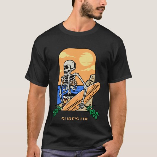 Surfen Sie Coole Strandvibes T-Shirt (Vorderseite)